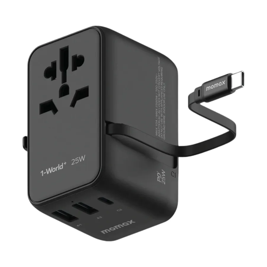 1-World 3-Port Wall Chargers 25W