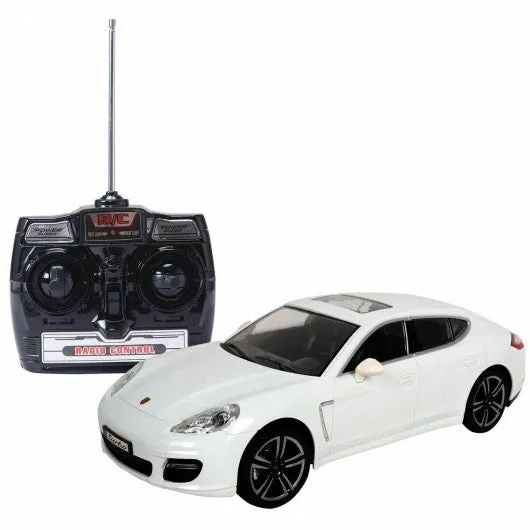 1:14 Porsche Electric Radio Remote Control Car with Lights-White