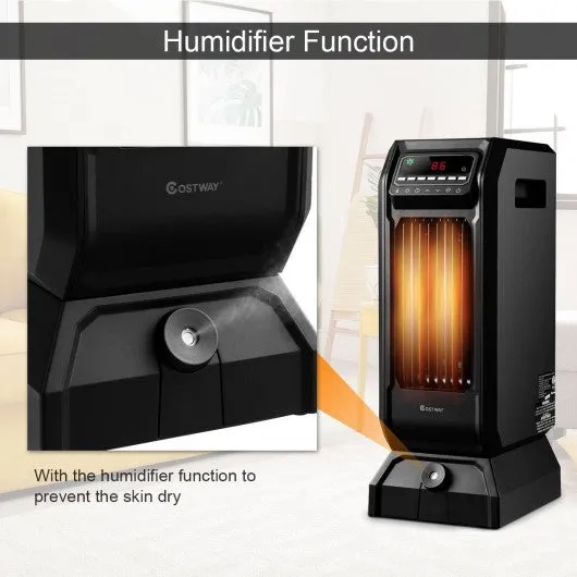 1500W 12H Timer Remote Control Electric Space Heater