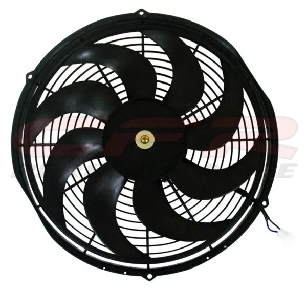 16" HIGH PERFORMANCE ELECTRIC RADIATOR COOLING FAN - CURVED BLADE