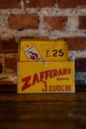 1930/40's Zafferano 3 Cuochi Tin Box