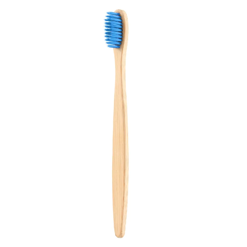 1Pcs Natural Bamboo Toothbrush Flat Bamboo Handle Soft Bristle Toothbrush