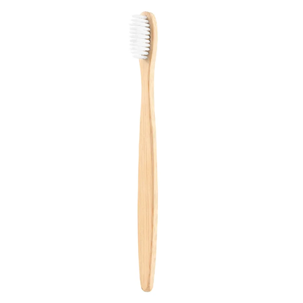 1Pcs Natural Bamboo Toothbrush Flat Bamboo Handle Soft Bristle Toothbrush