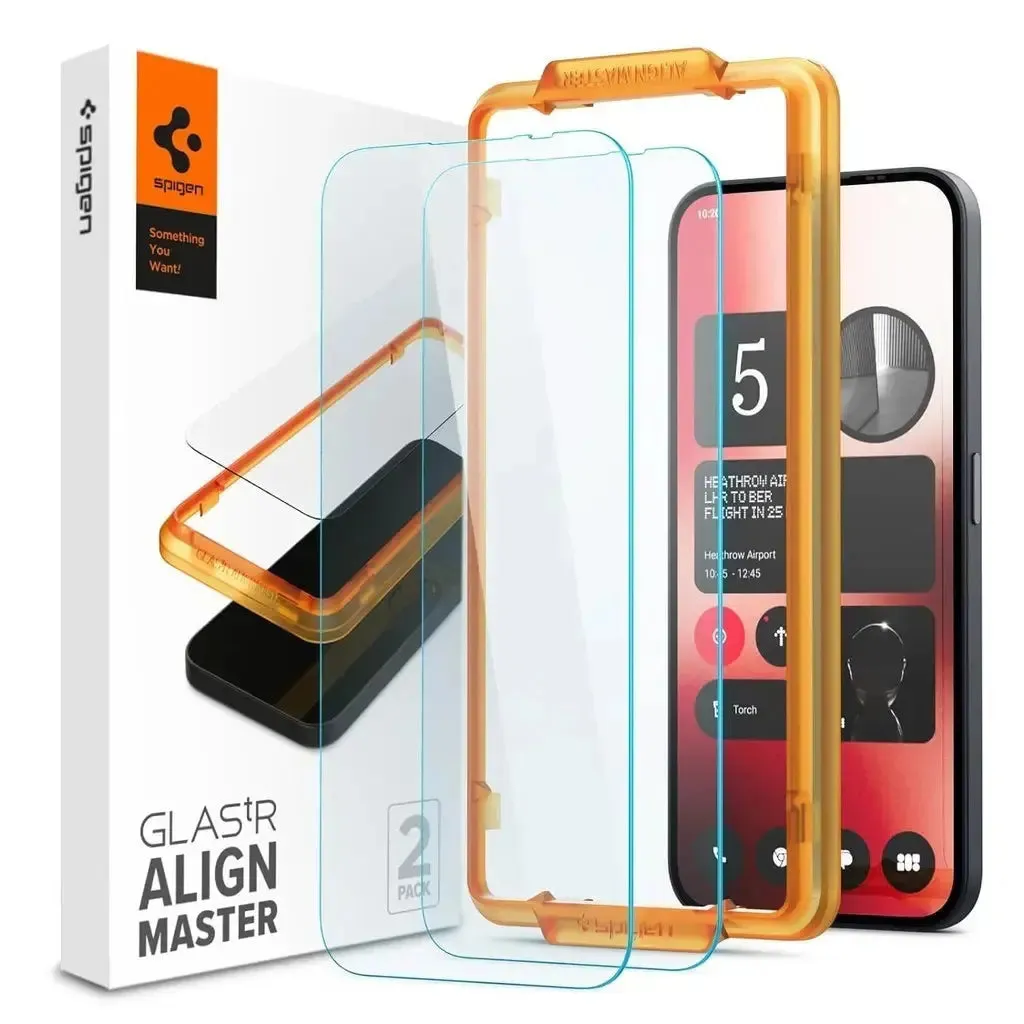 [2 Pack] Nothing Phone 2a Screen Protector AlignMaster Glas.tR