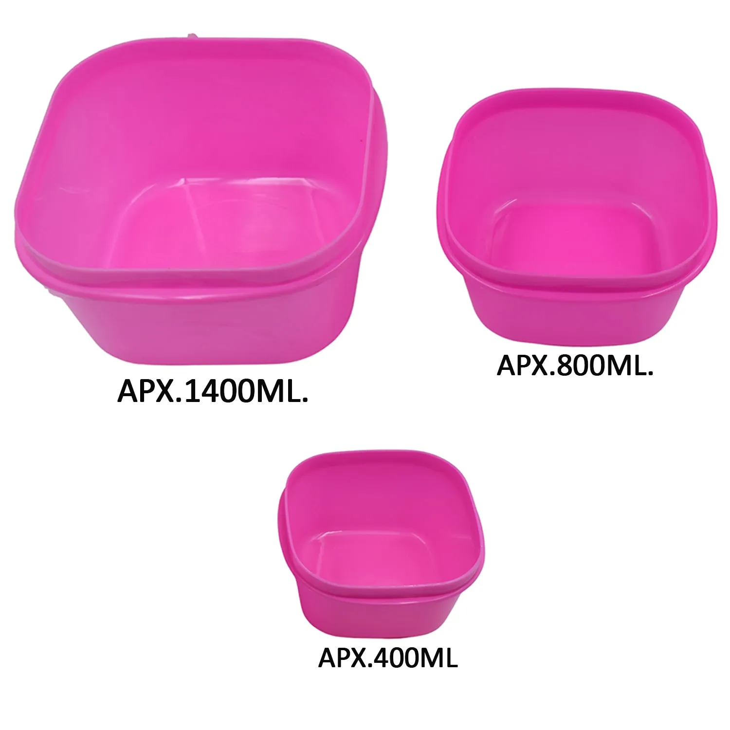 2029 3 Pc Multi-Purpose Container used in all kinds of household and official purposes for storing food and stuffs etc.