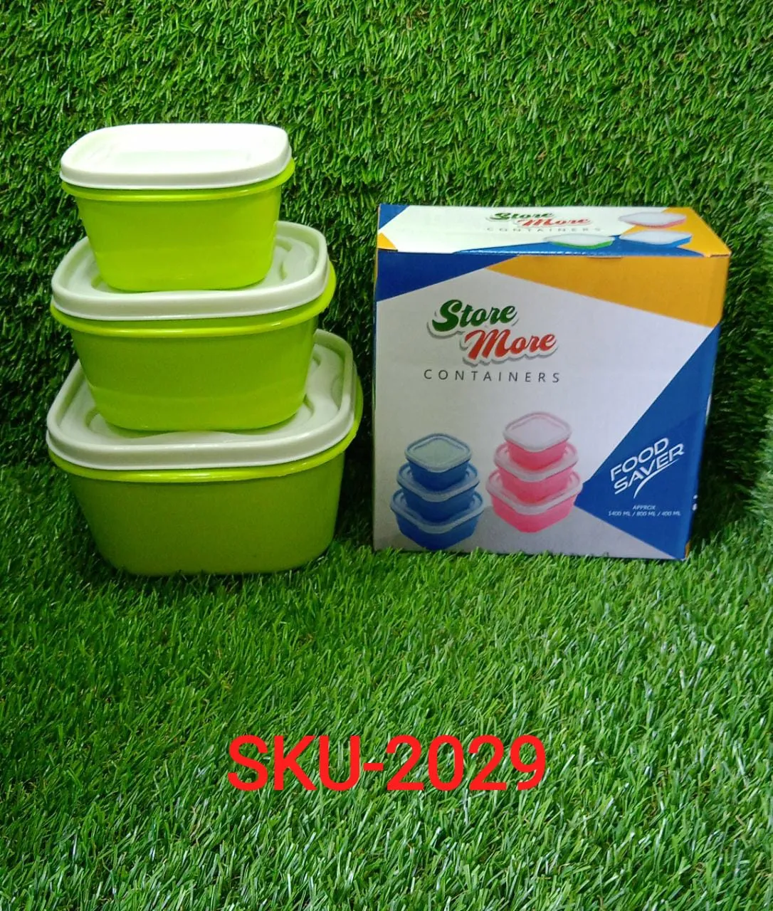 2029 3 Pc Multi-Purpose Container used in all kinds of household and official purposes for storing food and stuffs etc.