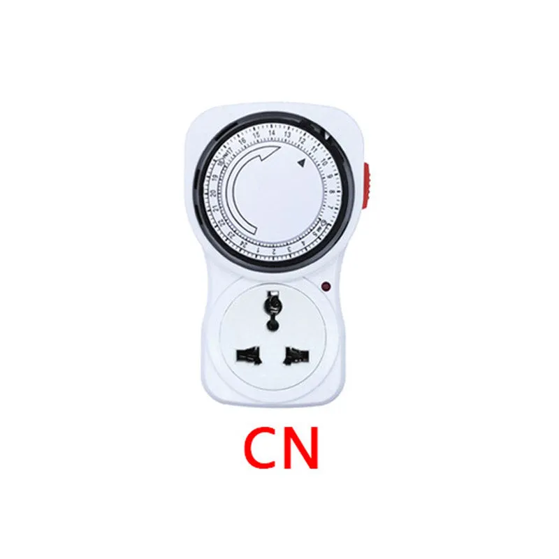 24 Hour Cyclic Timer Switch Universal Timing Socket Mechanical Timer 230VAC 3500W 16A UK EU CN US Plug switches