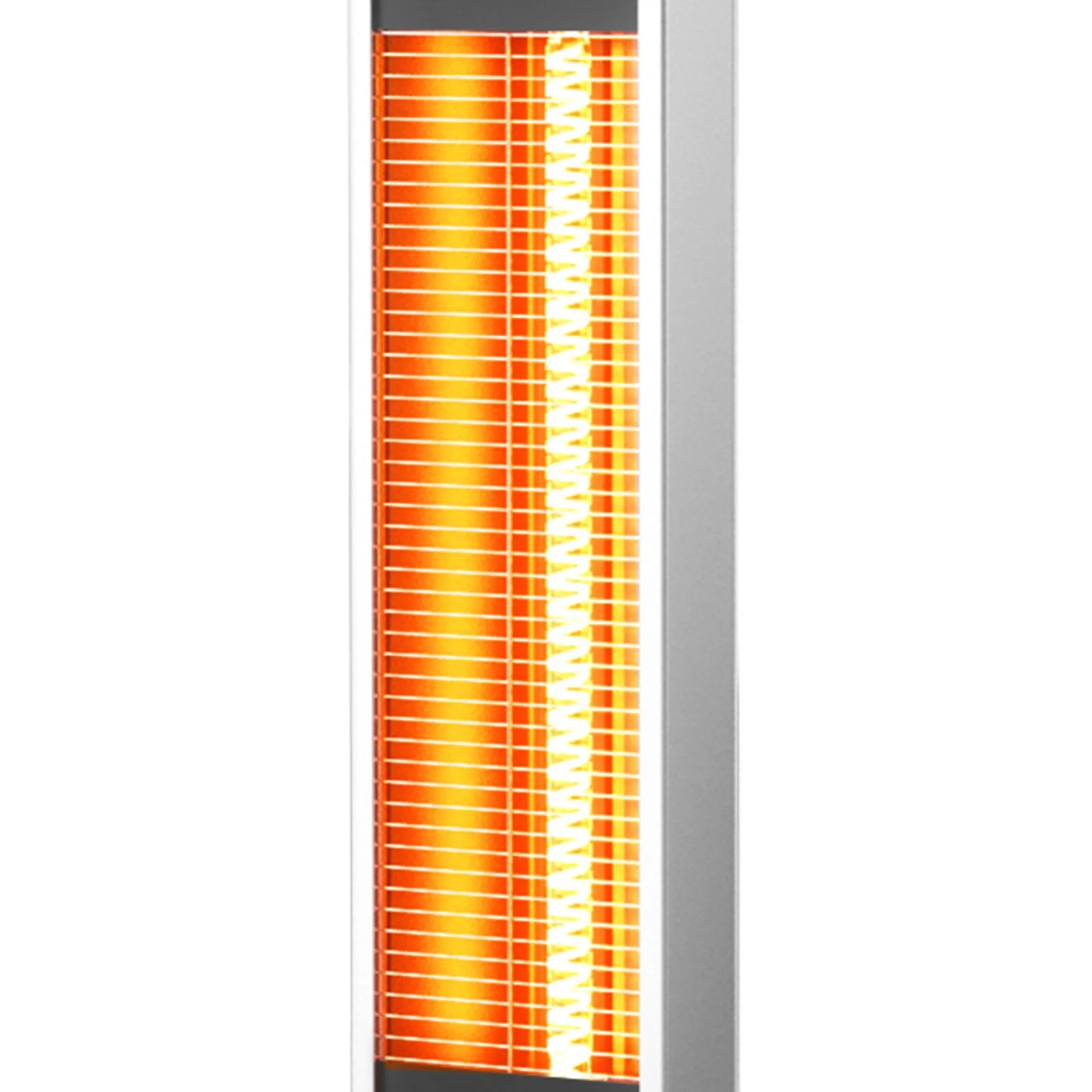 32"H Portable Vertical Infrared Heater 1500W Electric Stander with Remote Control, Tip-over Switch, 24h Timer