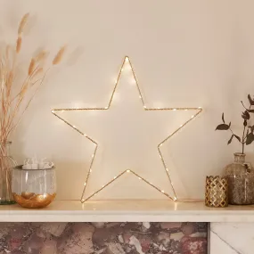 34cm Gold Osby Star Window Light