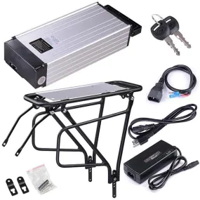 48v 14ah Electric Bicycle Lithium (Li-Ion) Battery with Mounting Rack