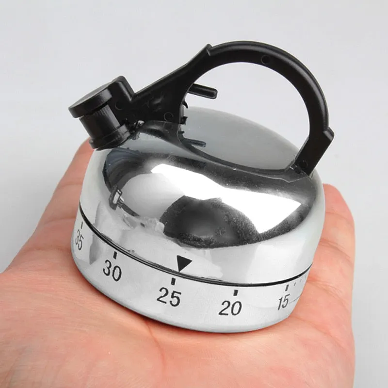 60 Minute Kitchen Timer Alarm Clock Mechanical Teapot Timer Timing Tool Cooking Baking Auxiliary Kitchen Tools