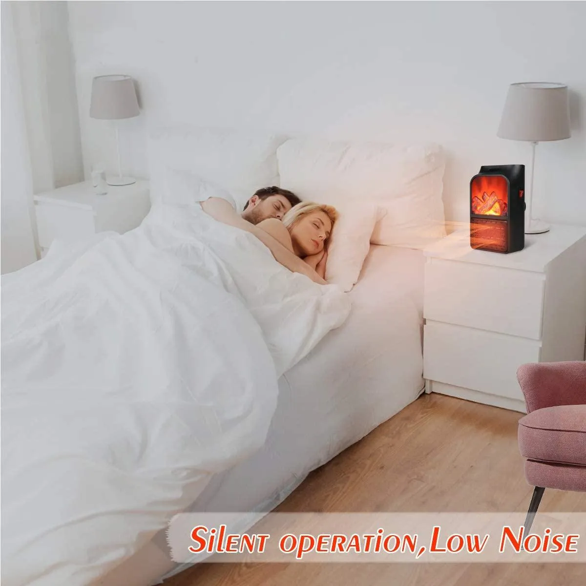 900w Mini Electric Flame Heater