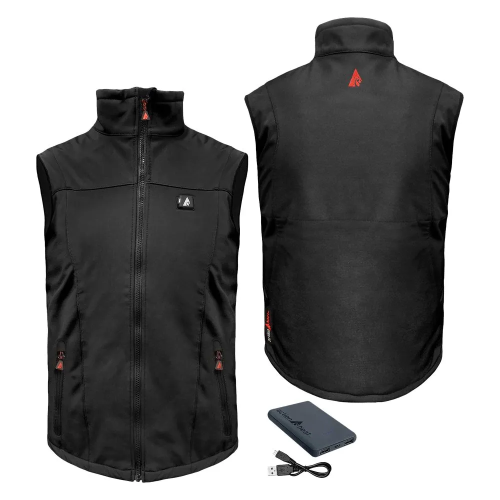 ActionHeat Ah-Vst-5V-01-3X 5V Battery-Heated Vest for Men - Black - 3XL