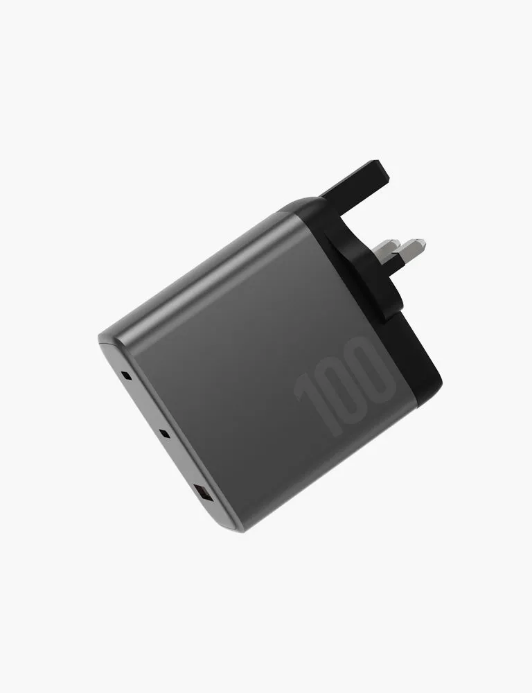 AmpCharge GaN100 (2 USB-C & 1 USB-A) UK