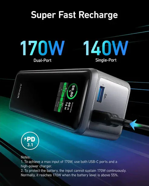 Anker prime power bank (250w) smart app