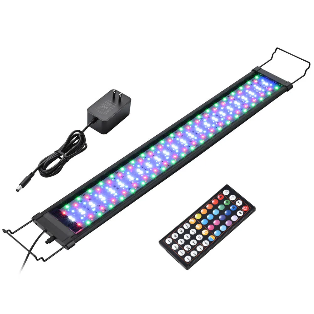 AquaBasik LED Aquarium Lights Plants Reef 32-39" Fish Tank RGBW