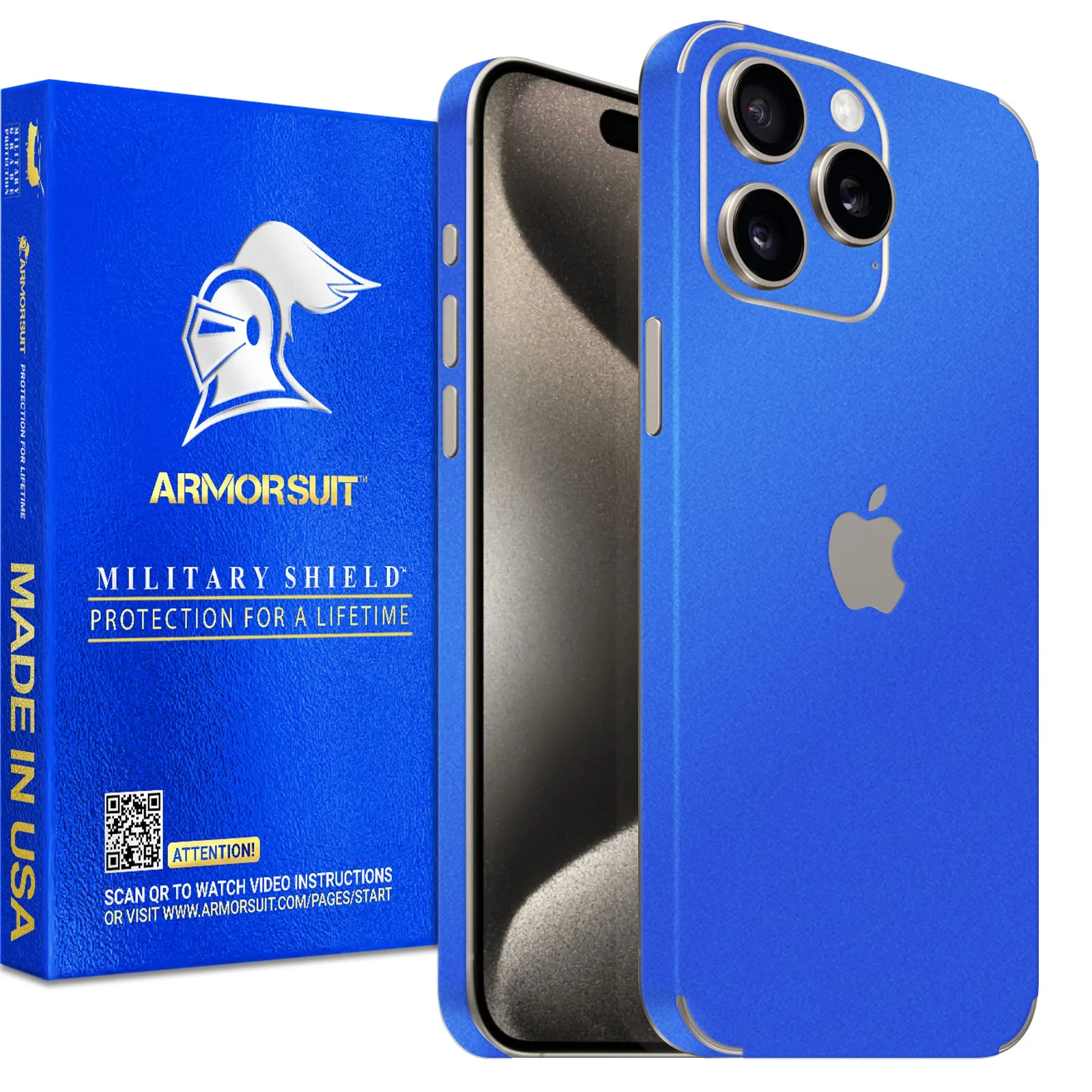 Armorsuit MilitaryShield Vinyl Skin Wrap Film for iPhone 15 Pro Max