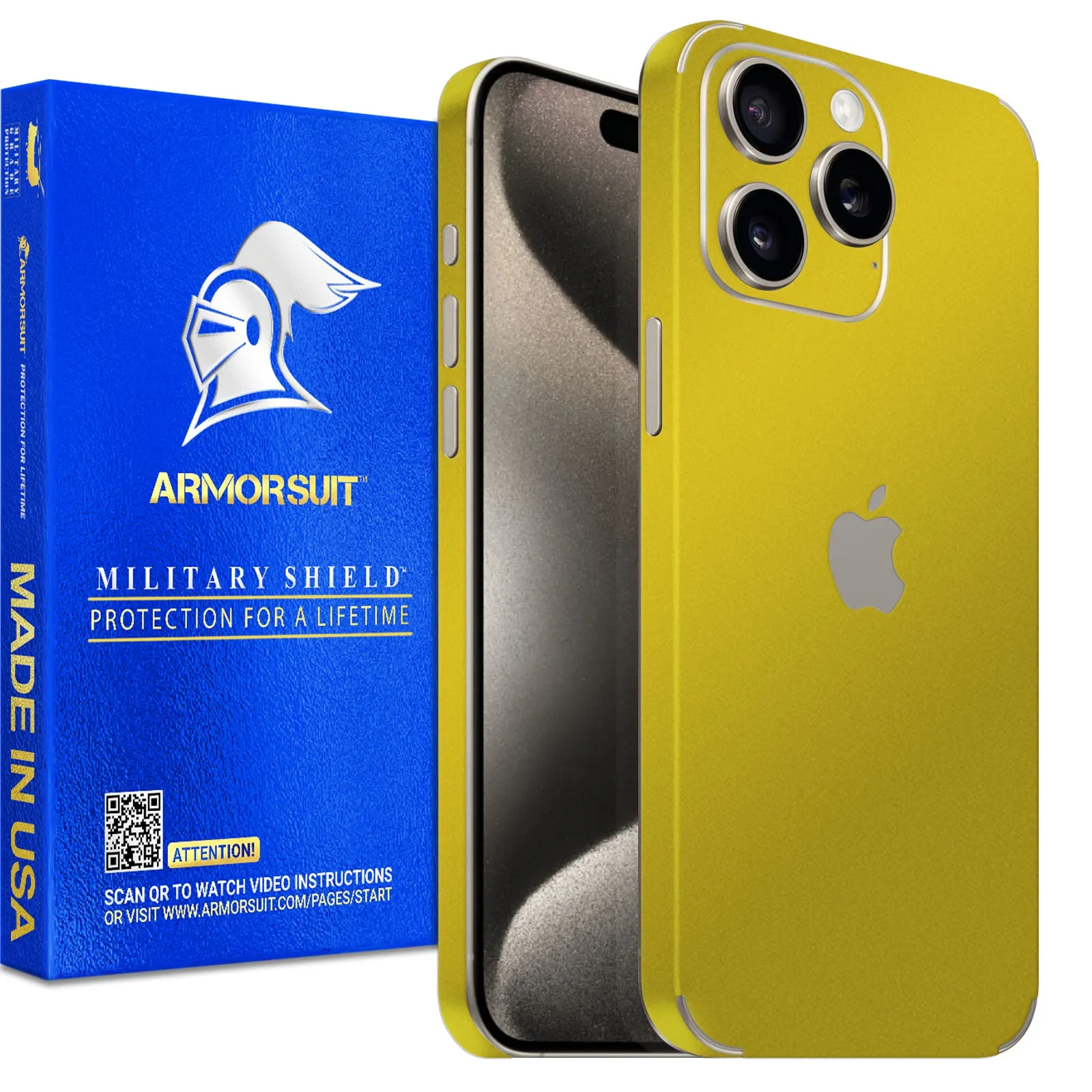 Armorsuit MilitaryShield Vinyl Skin Wrap Film for iPhone 15 Pro Max