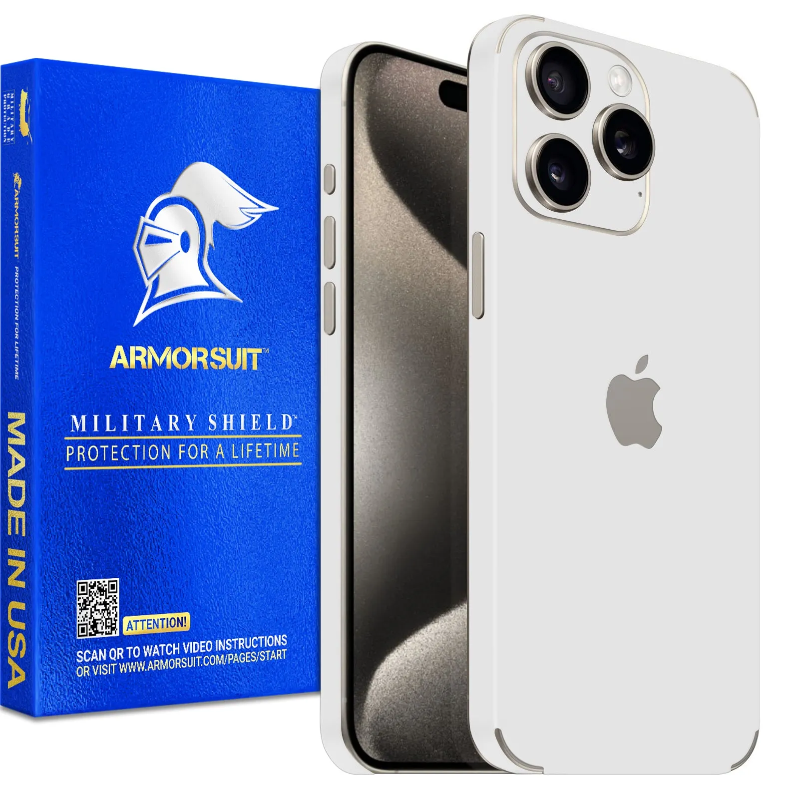 Armorsuit MilitaryShield Vinyl Skin Wrap Film for iPhone 15 Pro Max