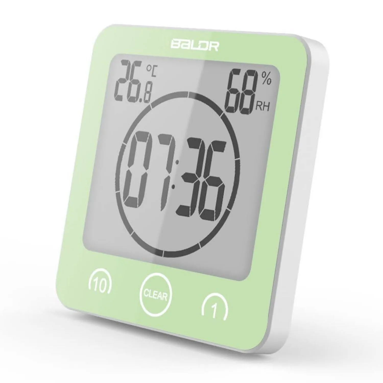 BALDR LCD Waterproof Bathroom Shower Clock