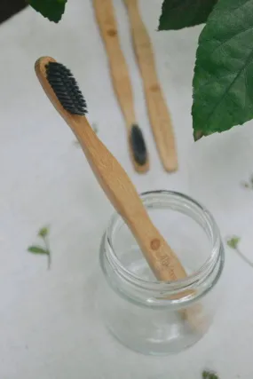 Bamboo Toothbrush  Charcoal (Pack of 2)