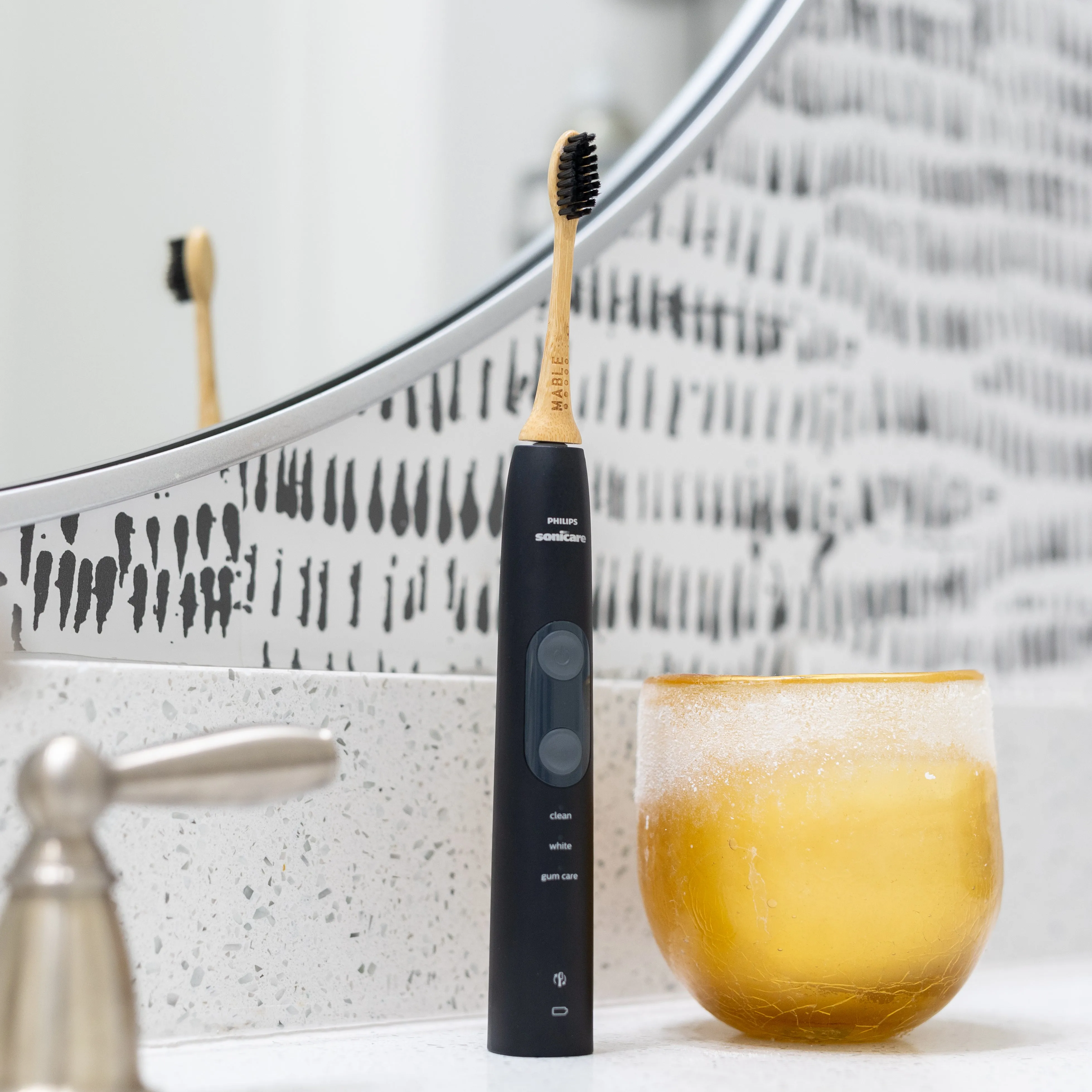 Bamboo Toothbrush Head compatible with Phillips Sonicare