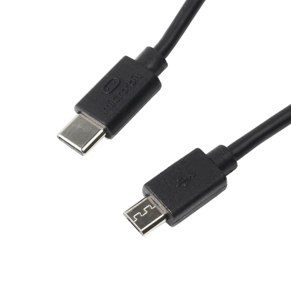 BBC micro:bit branded USB-C to Micro USB Cable (30cm)