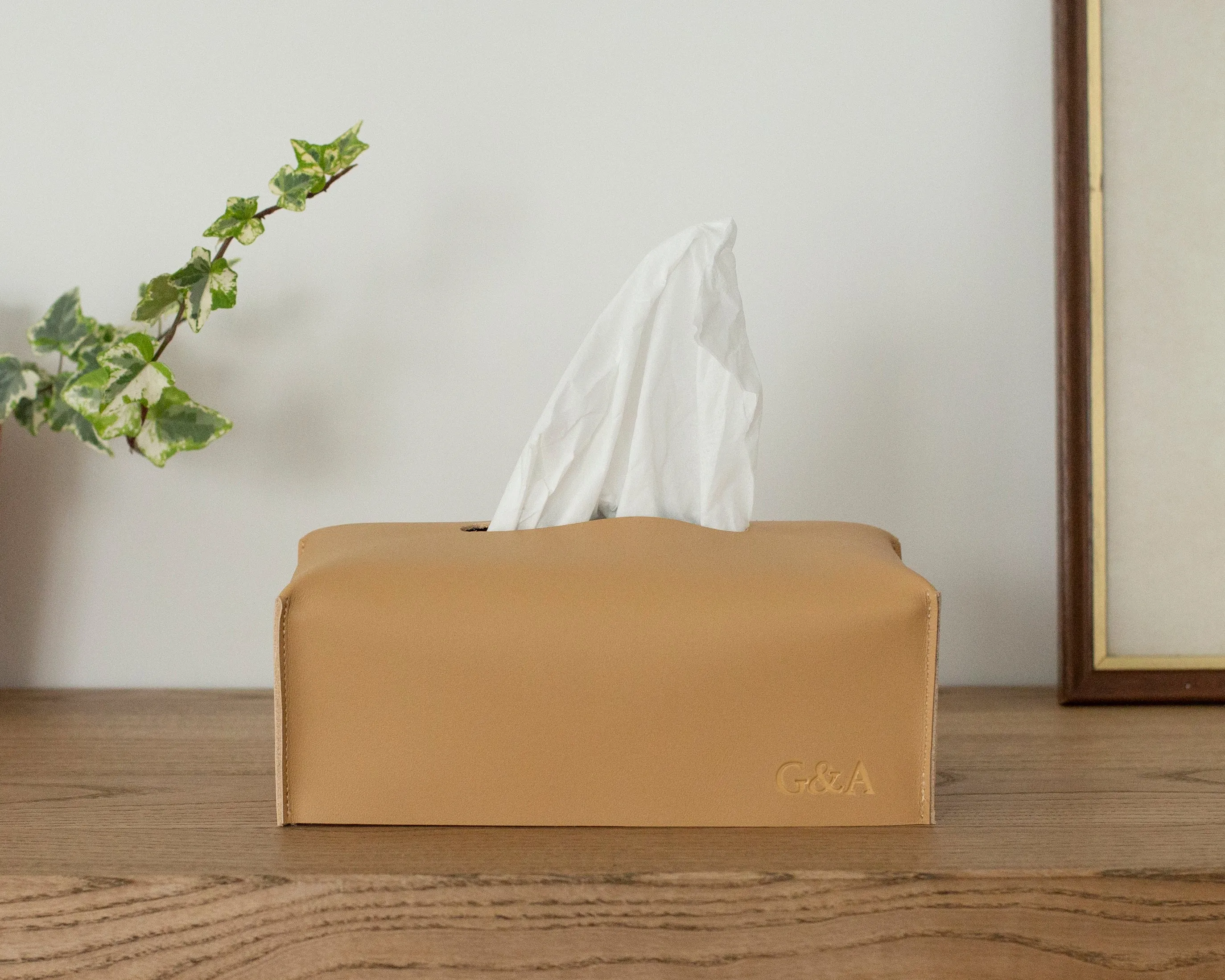 Beige Tissue Box Cover Rectangle, Nursery Decor