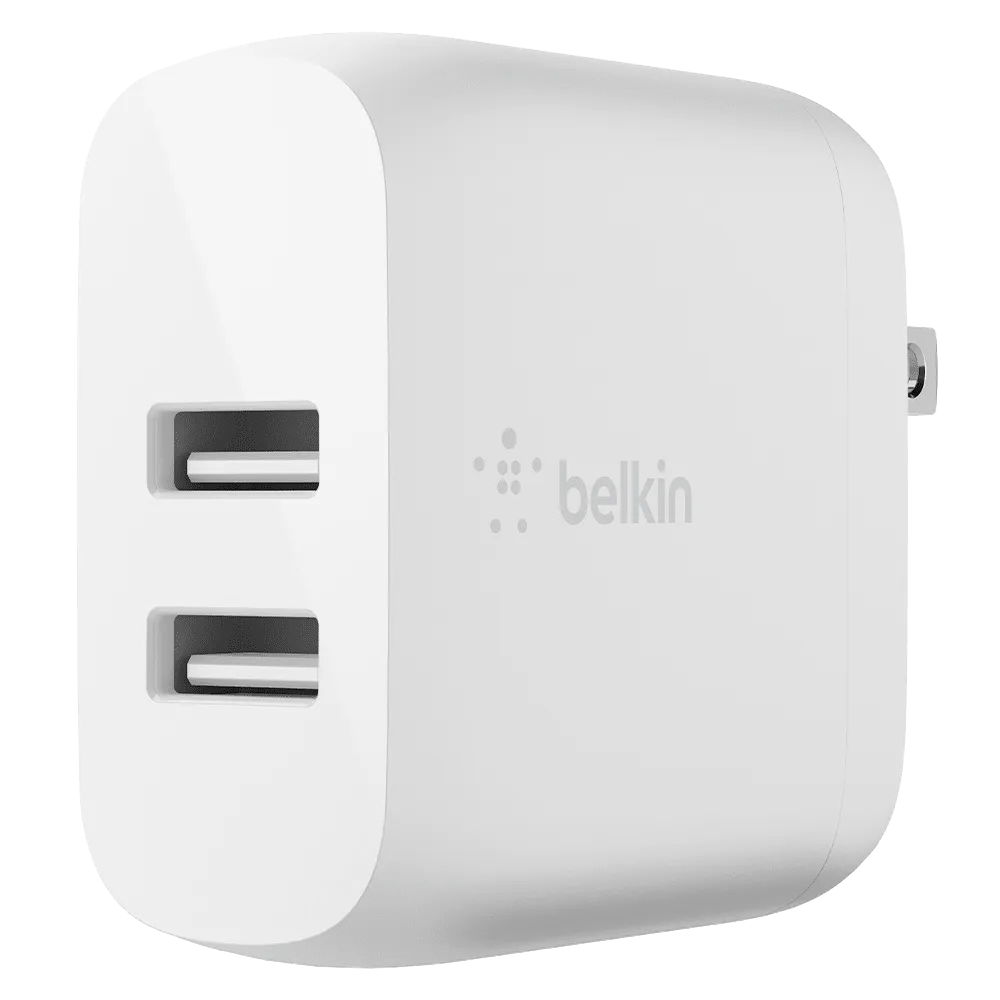 Belkin Dual Port USB A 24W Wall Charger by Belkin