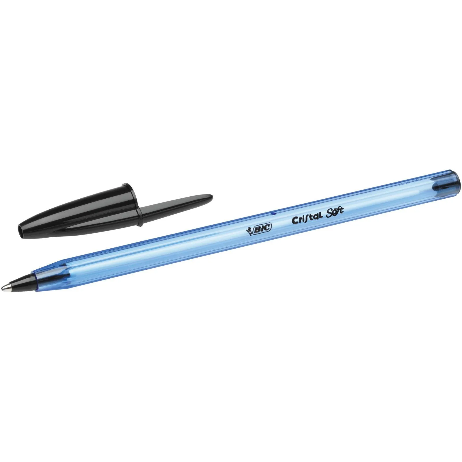 Bic Cristal Soft Ball Pens Medium Point Black Pack of 10