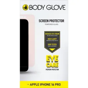 Body Glove Eye Care Tempered Glass Screen Protector - Apple iPhone 16 Pro - Clear (BGSGETG-I16PR)