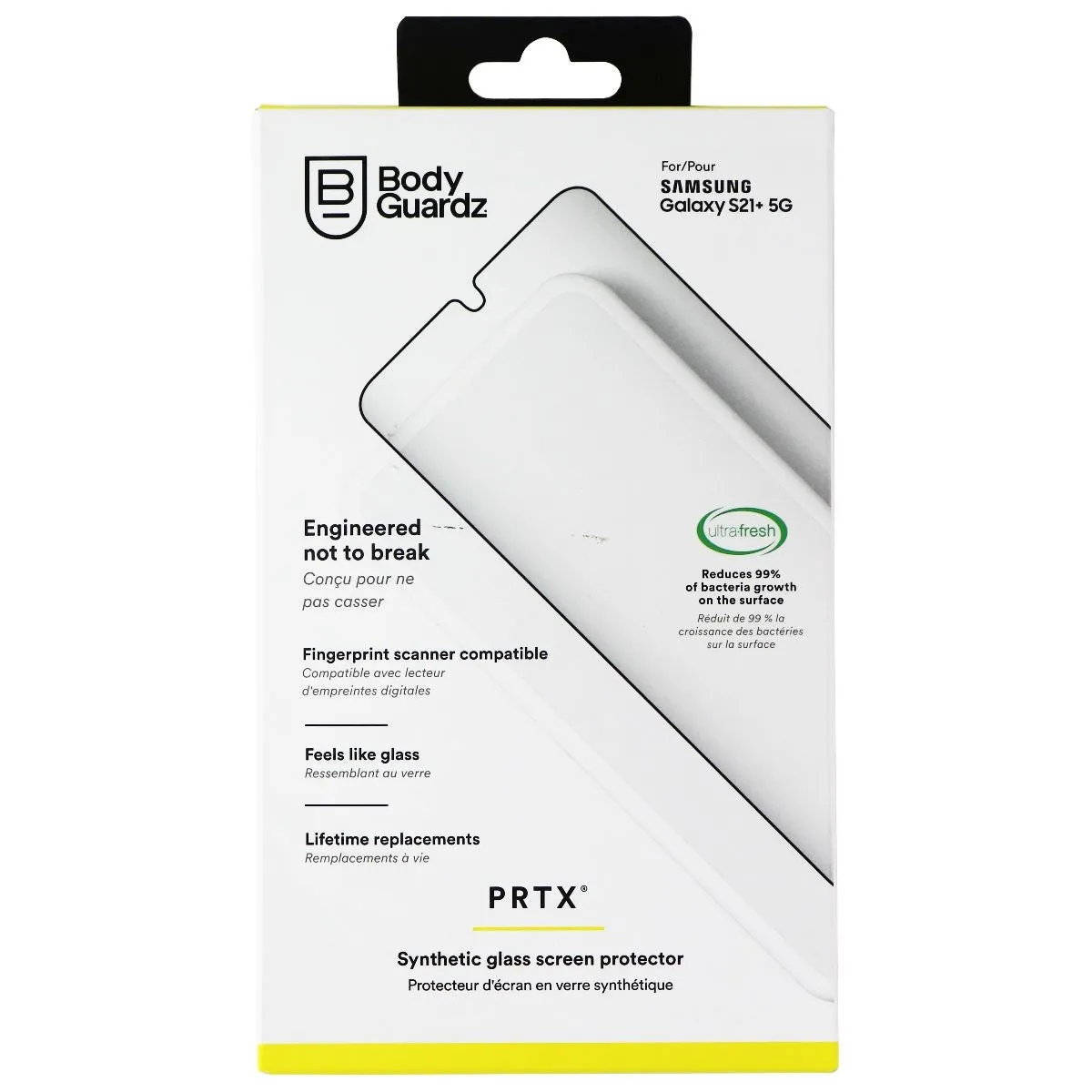 BodyGuardz PRTX Series Screen Protector for Samsung Galaxy S21  5G