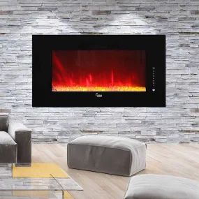 Caesar Fireplace 50-In Wall Mount Electric Fireplace