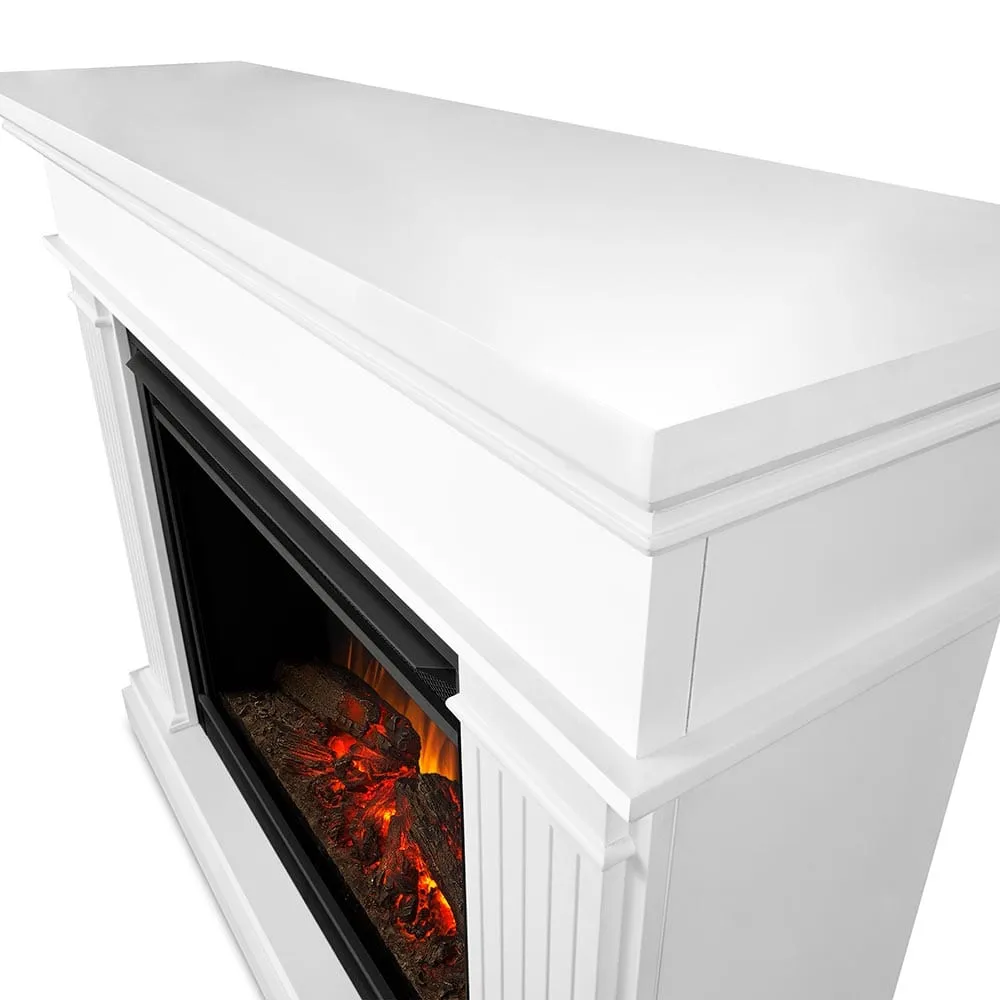 Centennial Grand Electric Fireplace Mantel Package in White