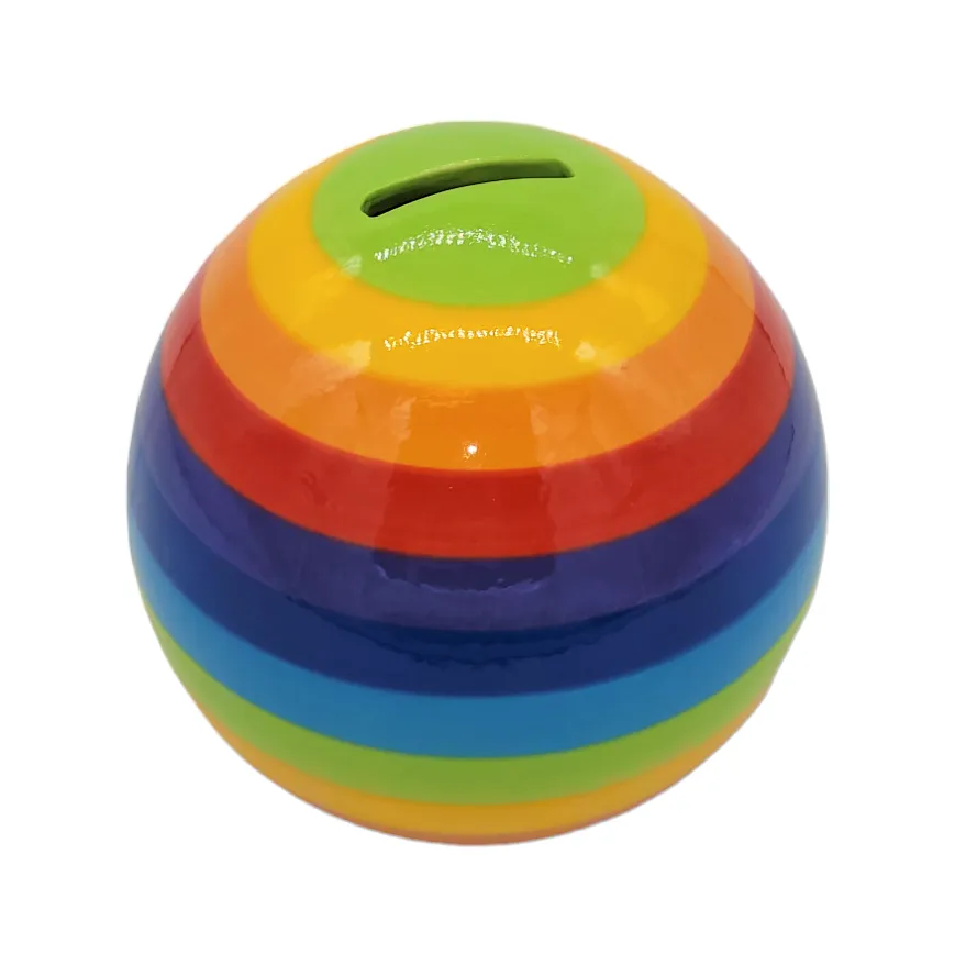 Ceramic Rainbow Money Box