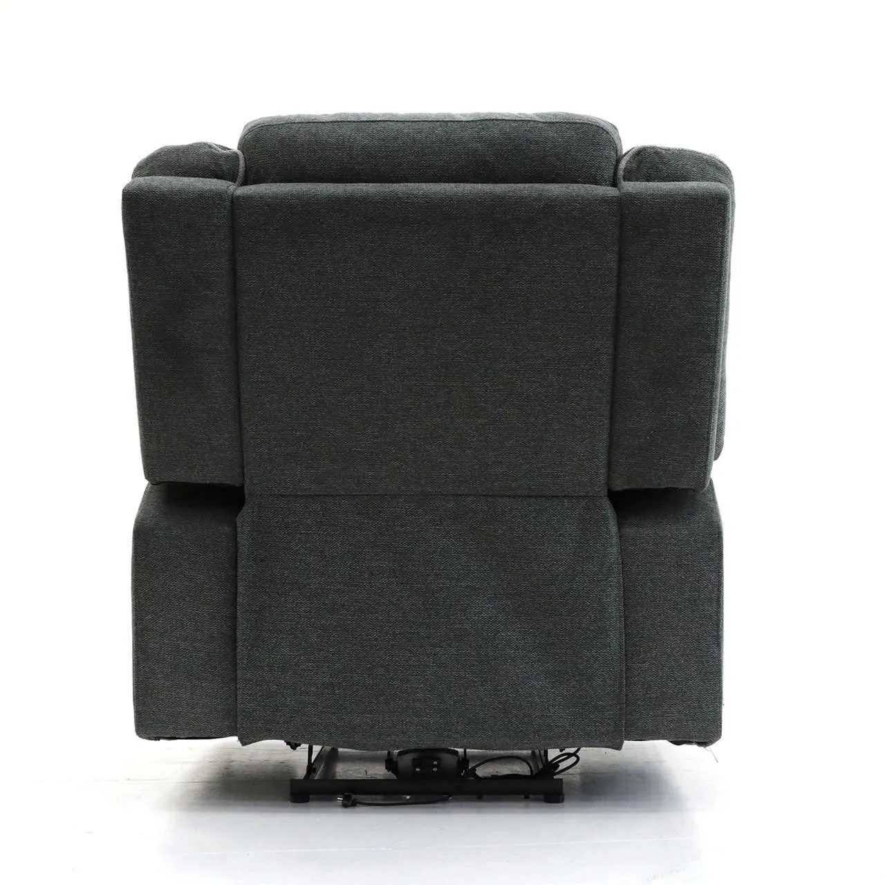 Chicago Electric Fabric Recliner Sofa - Graphite Armchair - 92 cm