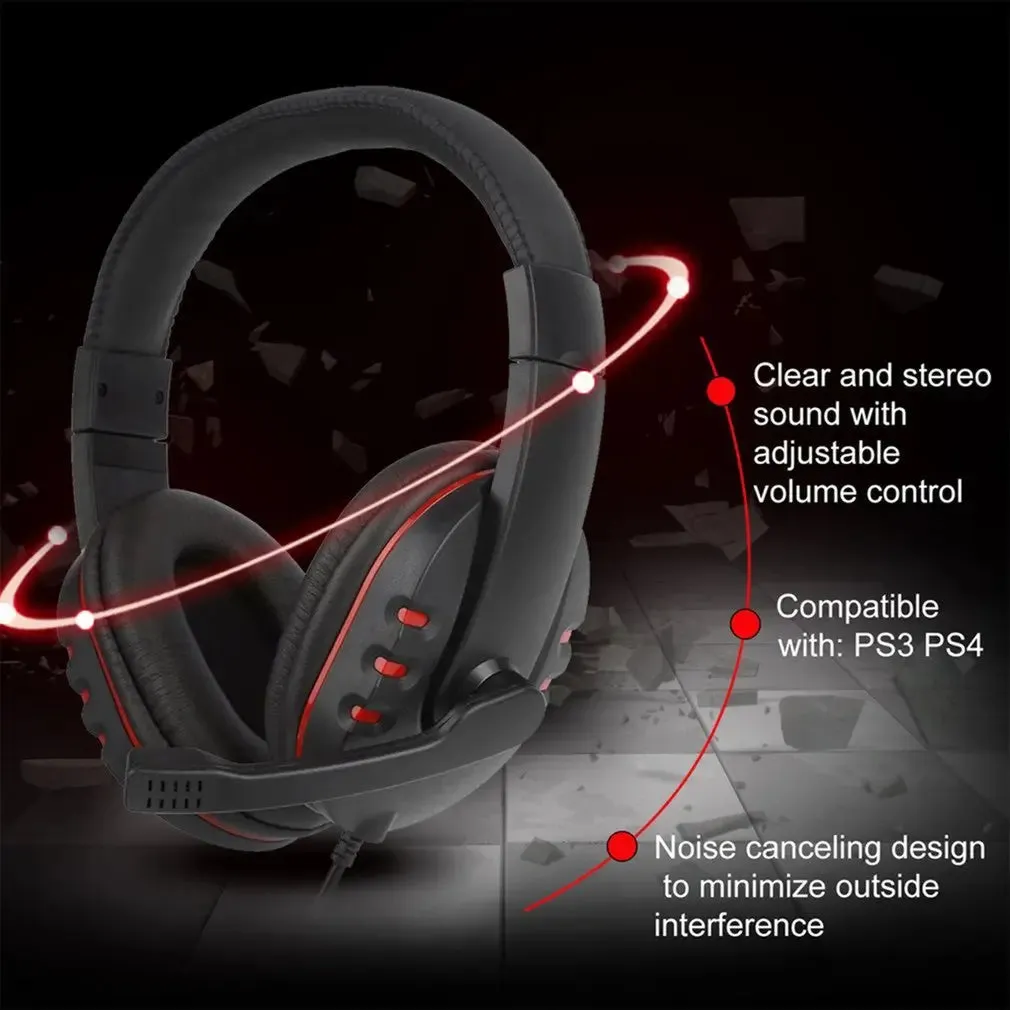 Comfortable USB Wired Stereo Micrphone Headphone -USB Microphone