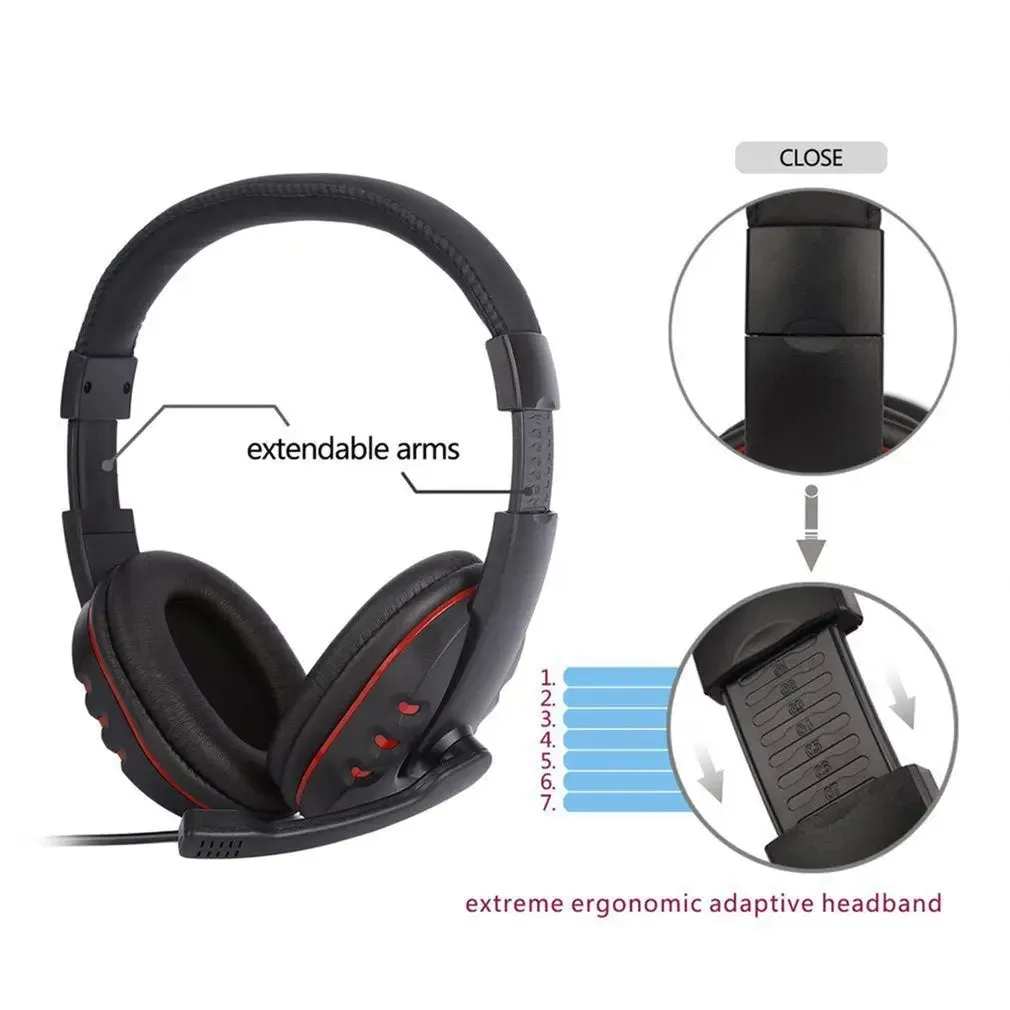 Comfortable USB Wired Stereo Micrphone Headphone -USB Microphone