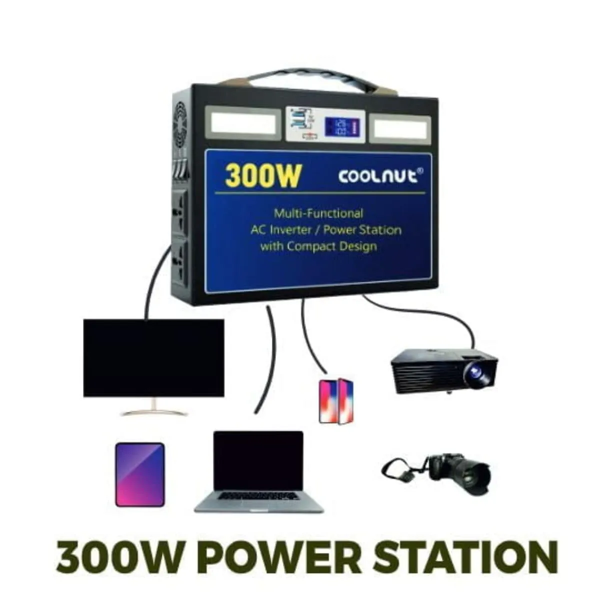 Compact Solar Power Station - 555Wh - 300Watt - 150000mAh