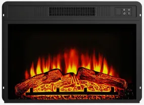 CozyHom 23 Inch Electric Fireplace, Recessed Wall Mounted Electric Fireplace Inserts, Adjustable Flame Colors & Temp Fireplace with Touch Screen and Remote Control