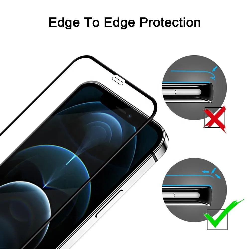 Curved Tempered Glass Screen Protector for iPhone 12 /12 Pro