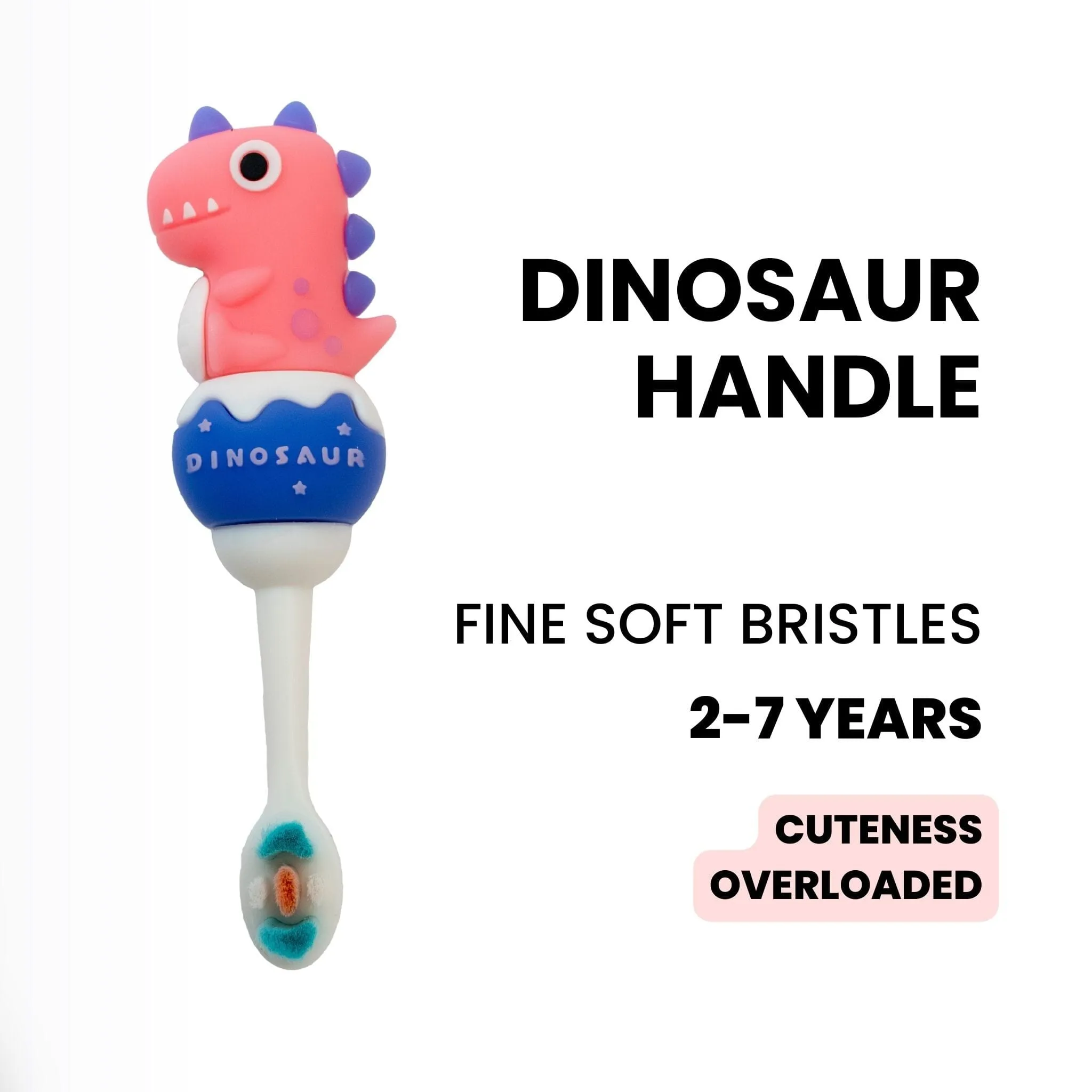 Cute Dinosaurs Handle Soft Kids Toothbrush