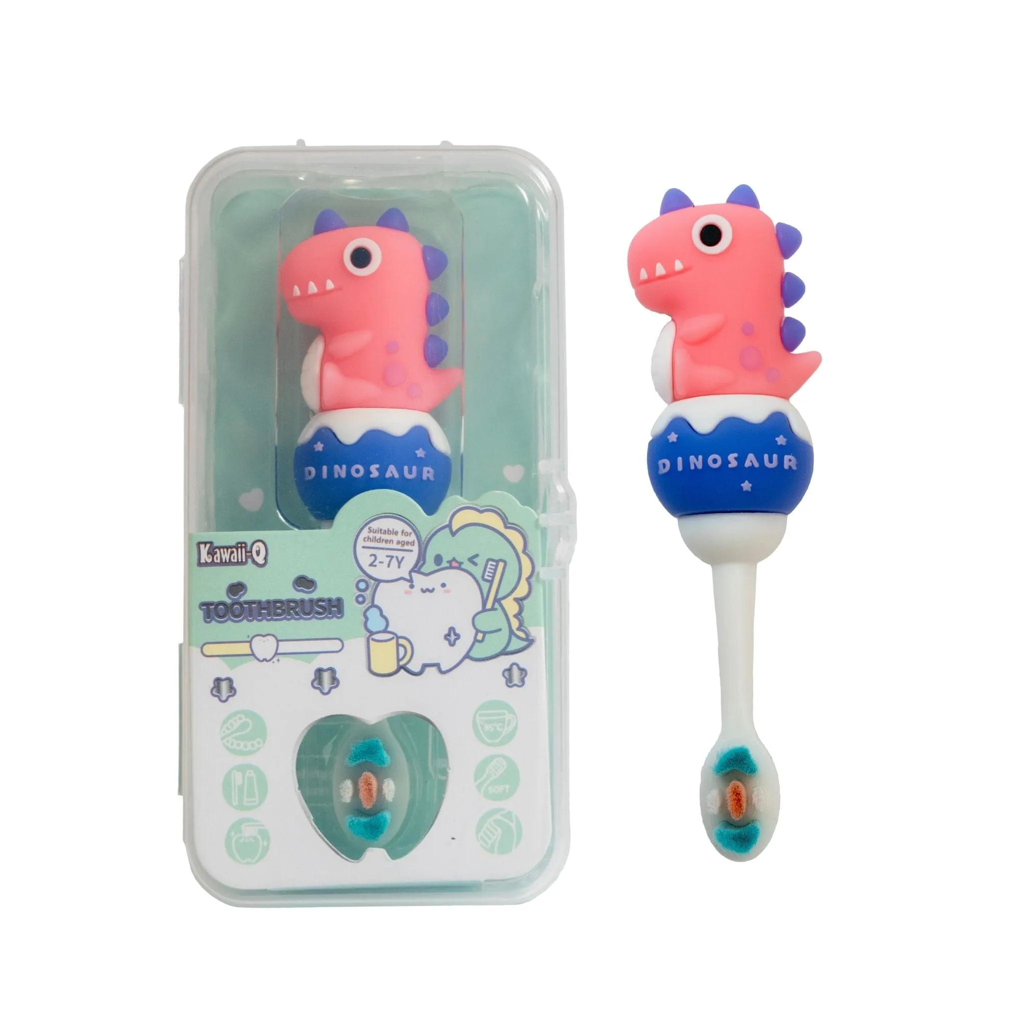 Cute Dinosaurs Handle Soft Kids Toothbrush