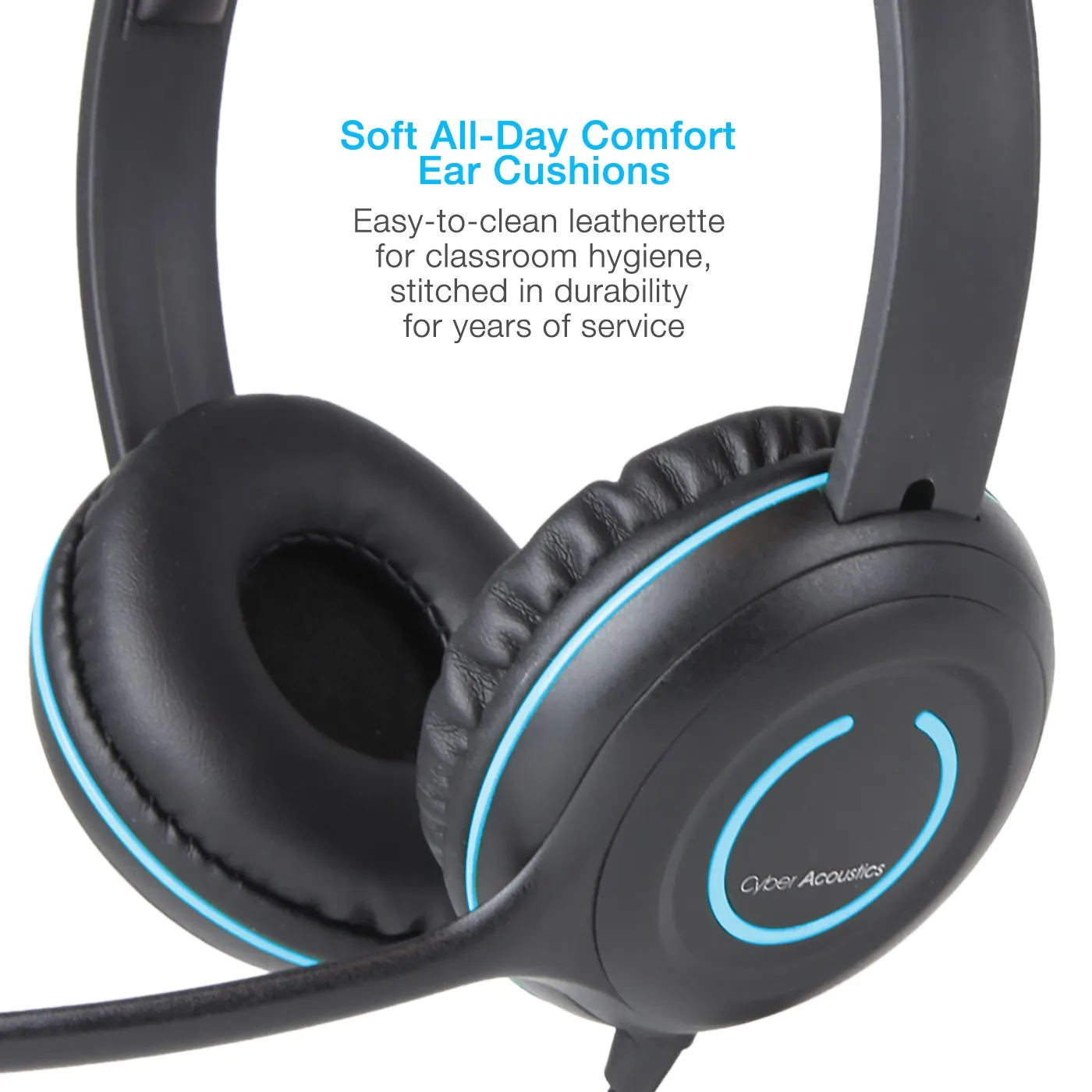 Cyber Acoustics USB Stereo Headset with In-Line Controls USB-A