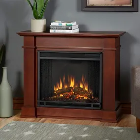 Devin Petite Electric Fireplace Mantel Package in Dark Espresso