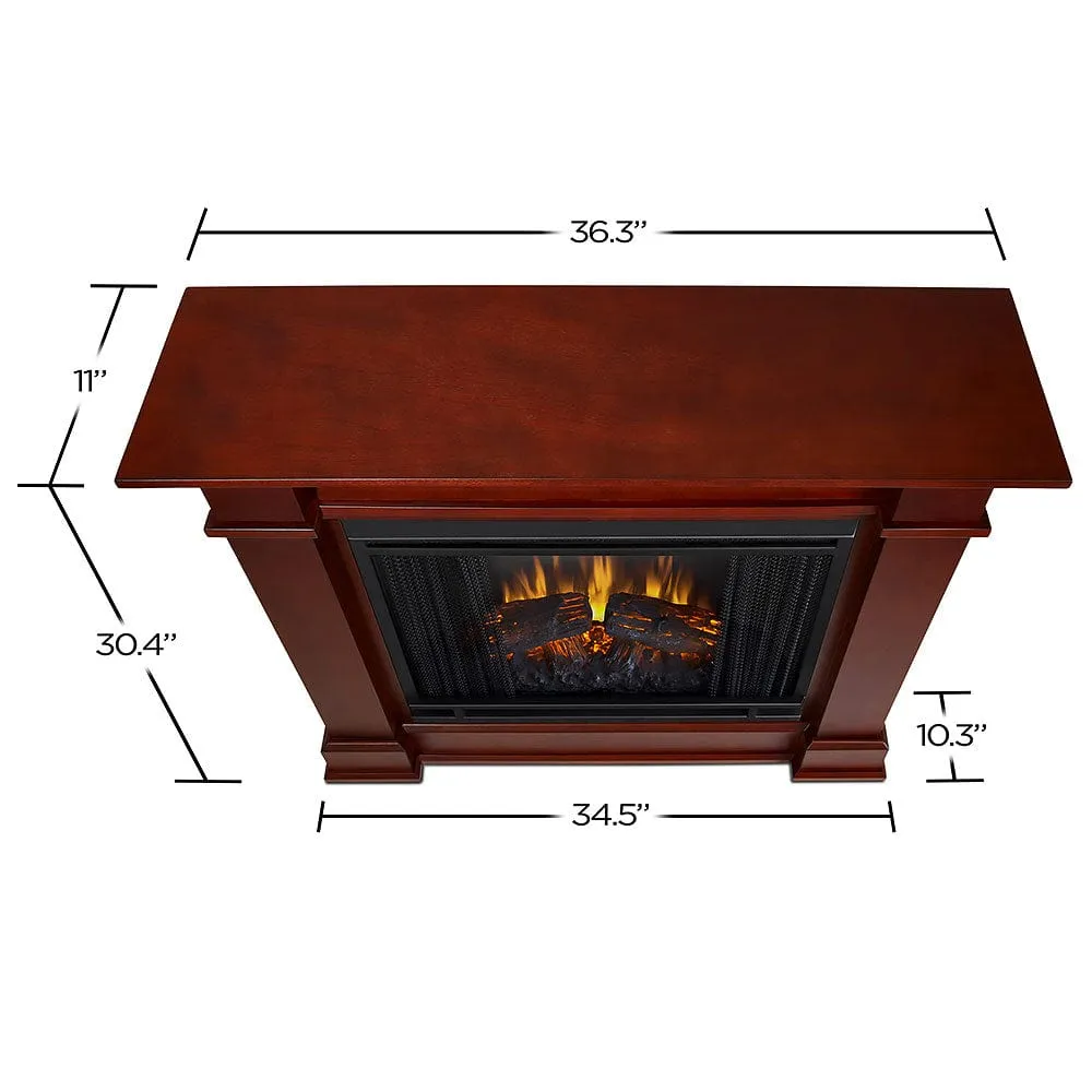 Devin Petite Electric Fireplace Mantel Package in Dark Espresso