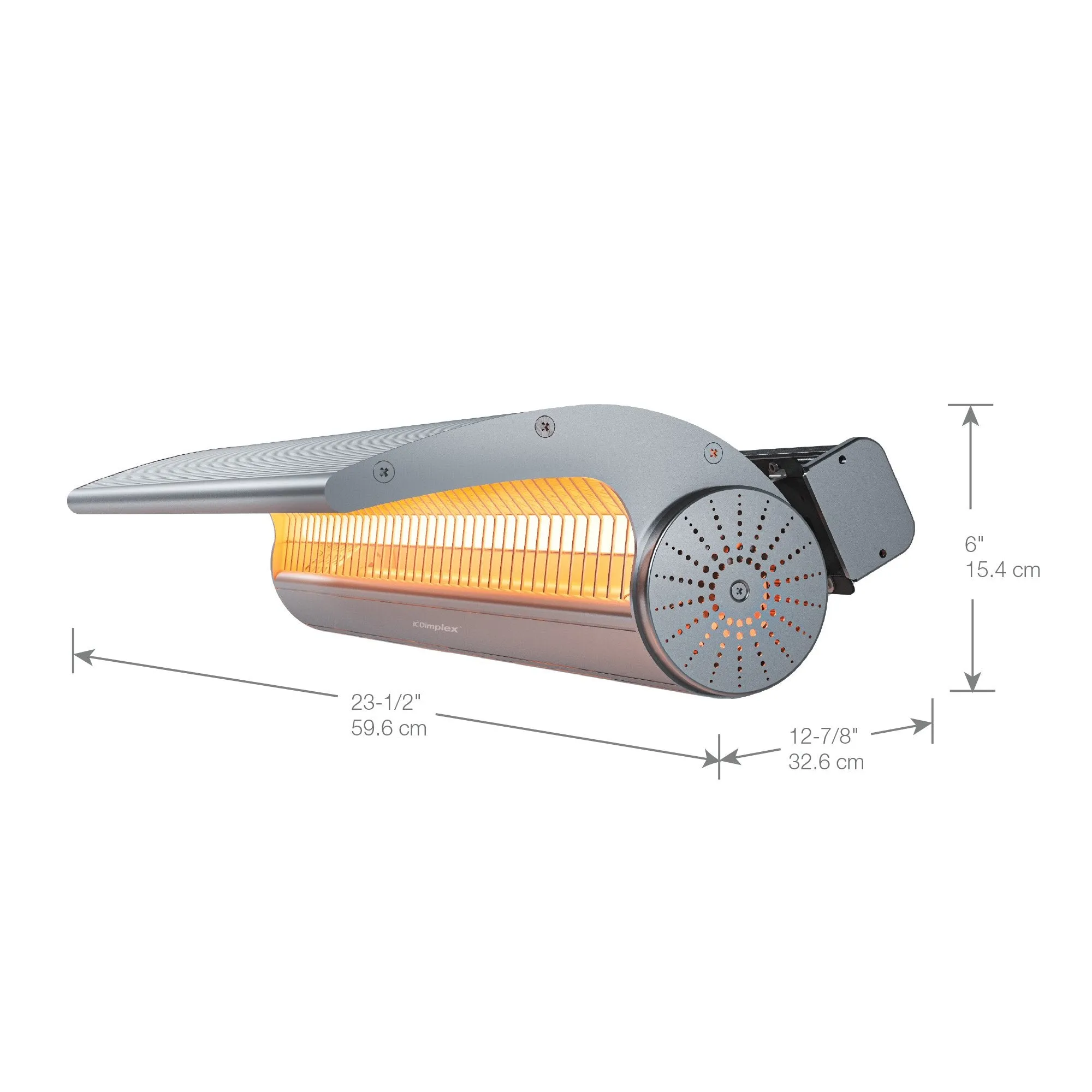 Dimplex - DHS Series 2000W Outdoor/Indoor Infrared Electric Heater - DSH20W