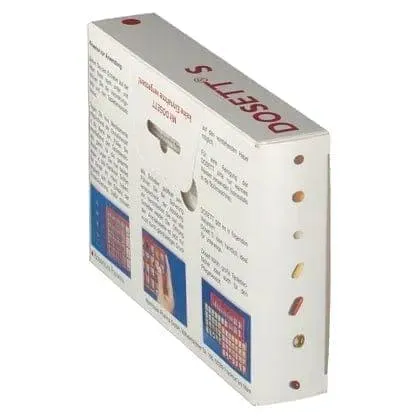 Dosette box, DOSETT S medicine cassette red