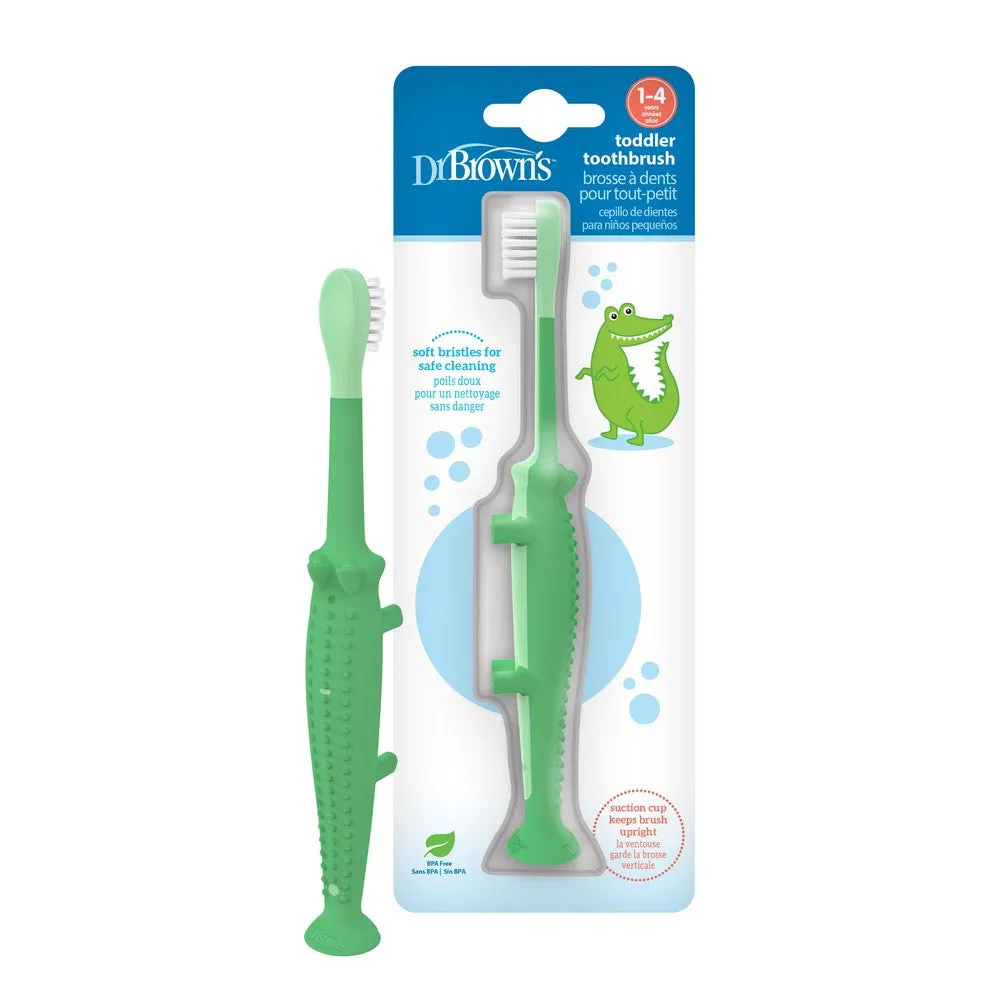 Dr. Brown'S Infant-To-Toddler Toothbrush Green Crocodile Birth to 36M