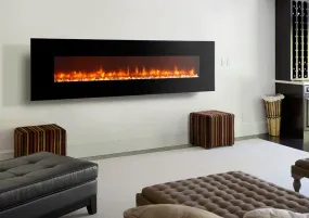 Dynasty 94-Inch Wall Mount Electric Fireplace